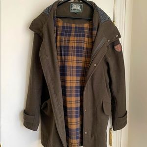 Roots - Dark Green Wool Coat